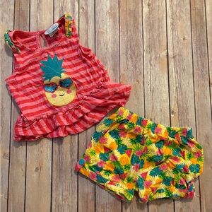 Colorful Pineapple Toddler Outfit